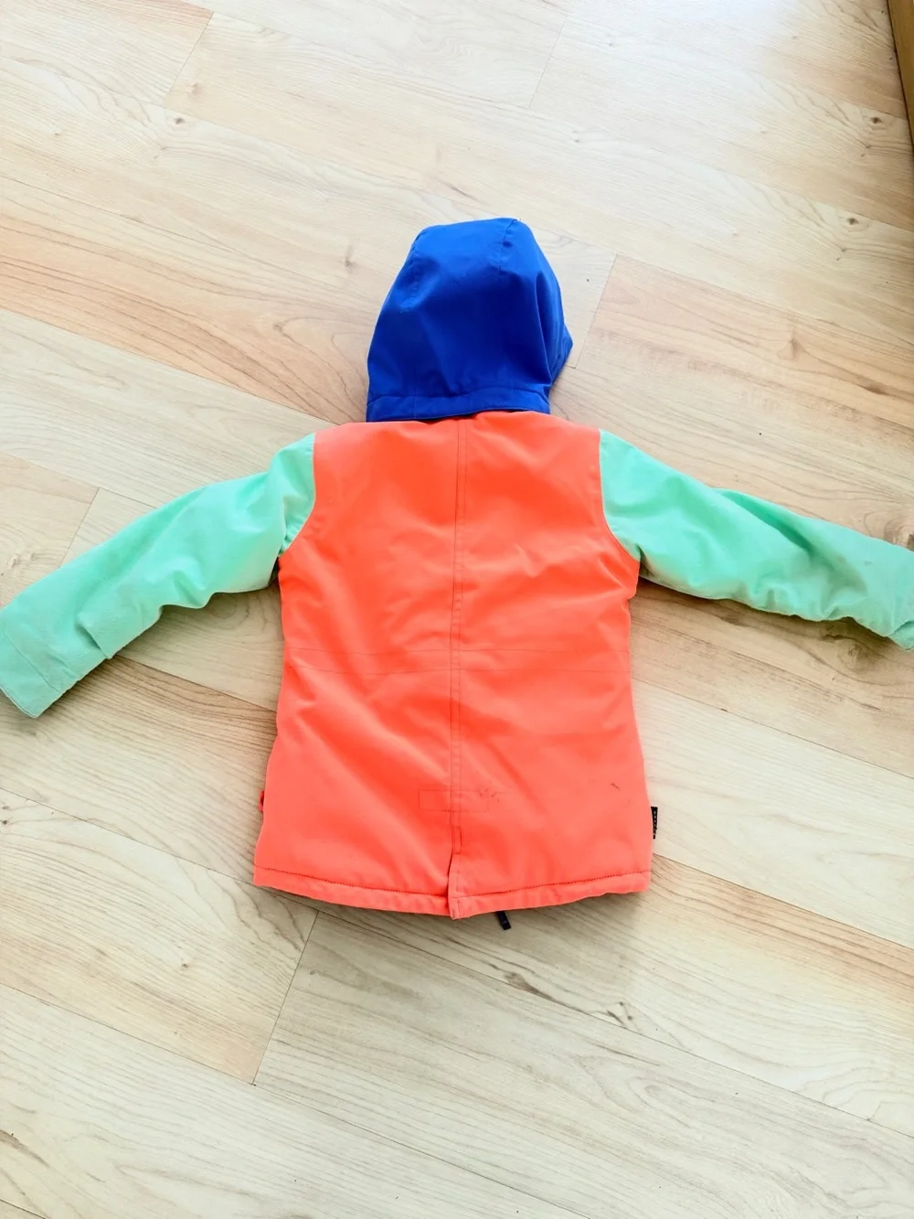 Burton Kids Blue Fleece Jacket with Orange Trim